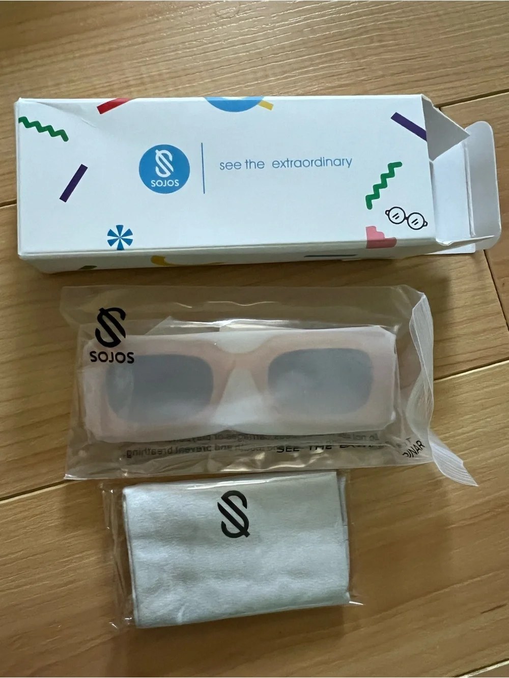 Sojos Kids Amber Rectangular Sunglasses